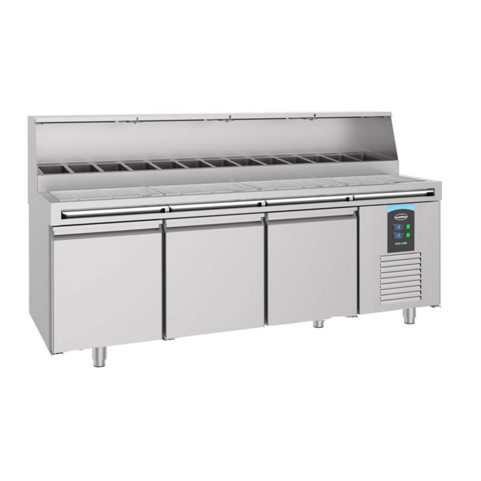 Combisteel PIZZAWERKBANK 3 DEUREN 13x 1/3 GN PAN