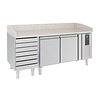 Combisteel Pizzawerkbank 2 drs 7 laden