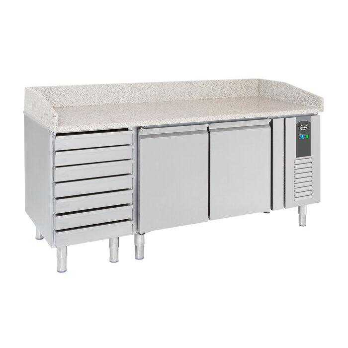 Combisteel Pizzawerkbank 2 drs 7 laden