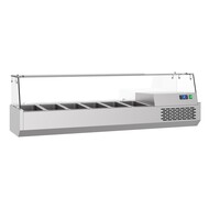 Gekoelde opzetvitrine 6x 1/3 GN