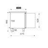 Combisteel Bakkerskoelwerkbank 3 deurs – art. 7450.1220