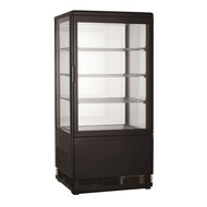 Koelvitrine 68l zwart