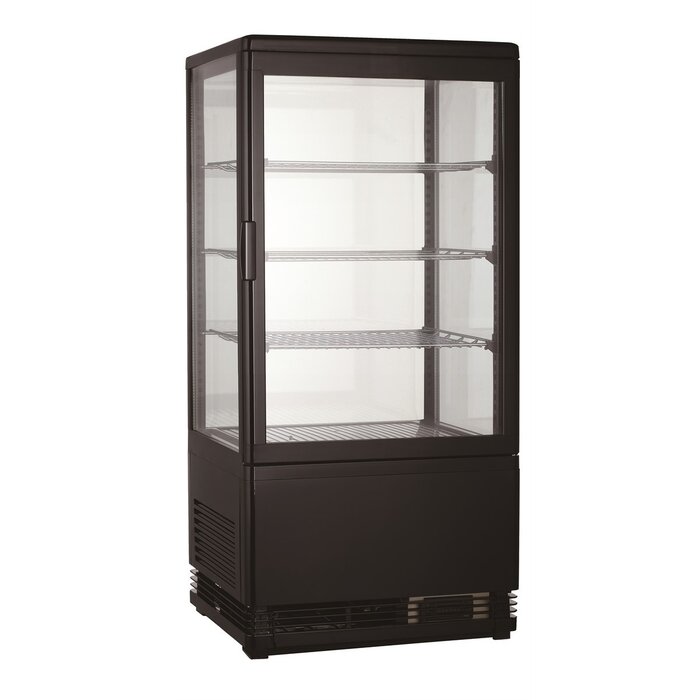 Combisteel Koelvitrine 68l zwart