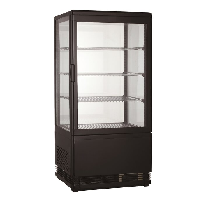Combisteel Koelvitrine 78l zwart