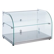 Neutraal vitrine rond 45l