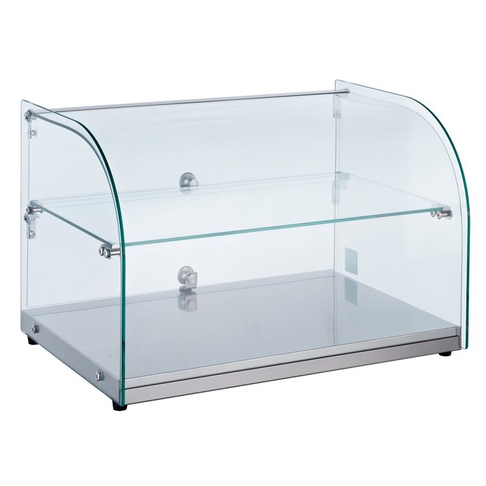 Combisteel Neutraal vitrine rond 45l