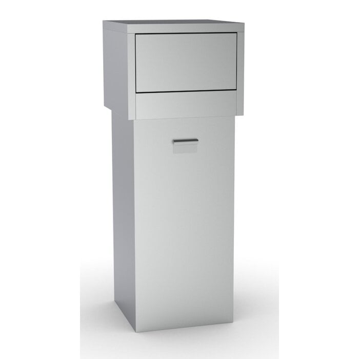 Combisteel RVS afvalbak 80l