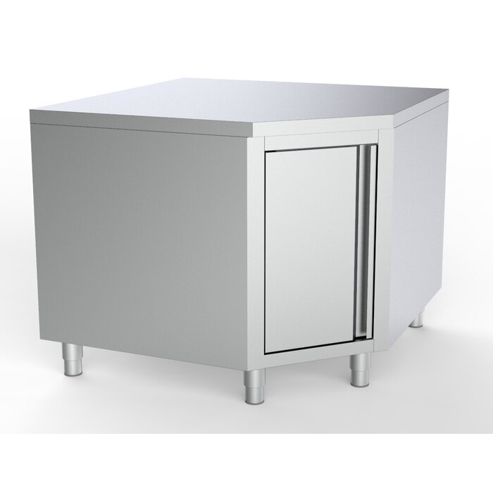 Combisteel Werktafel hoek met deur 1000/1000 voor 600mm tafels