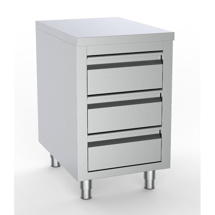 Combisteel 700 werktafel met 3 laden 500