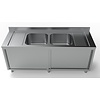 Combisteel 700 spoeltafel schuifdeuren 2 midden 2000