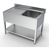 Combisteel 700 spoeltafel bodemschap 1 rechts 1200