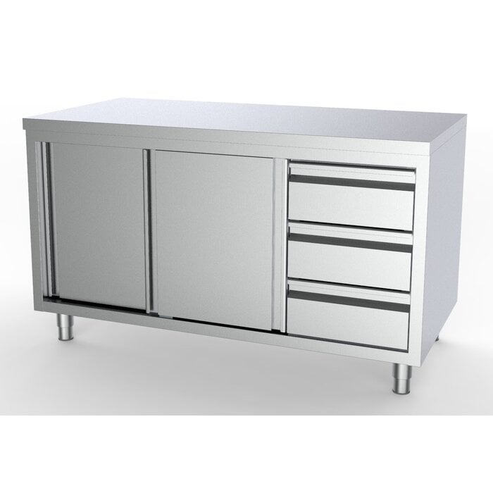 Combisteel 700 werktafel schuifdeuren laden rechts 2000