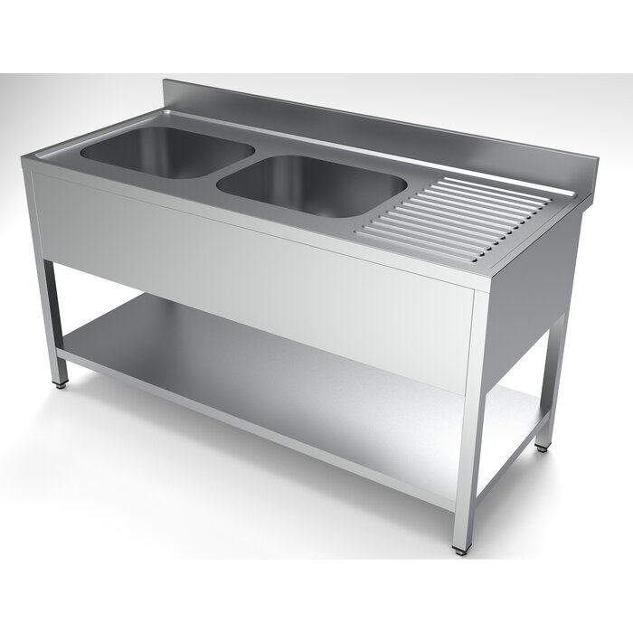 Combisteel 700 spoeltafel bodemschap 2 links 1600