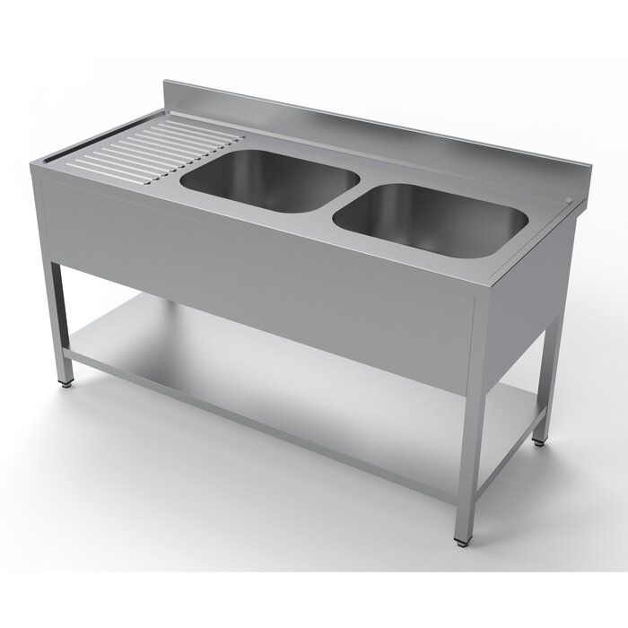 Combisteel 700 spoeltafel bodemschap 2 rechts 1600