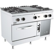 Base 700 kookplaatfornuis 4 branders. gas oven