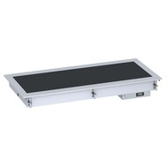 Drop-in verwarmde keramische plaat 2/1 - zwart