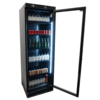 Combisteel Drankenkoelkast 1 glasdeur 382l zwart zonder lichtbak