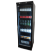 Combisteel Drankenkoelkast 1 glasdeur 382l zwart zonder lichtbak