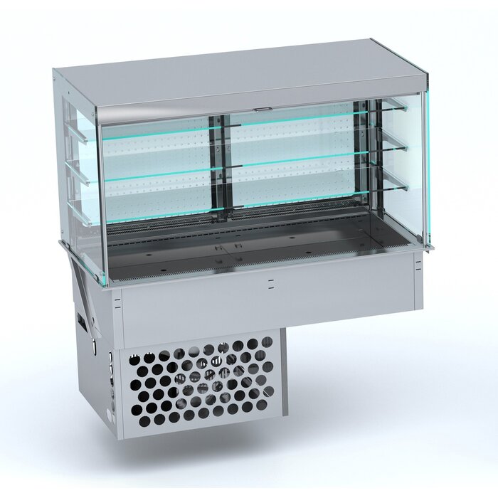 Combisteel Drop-in koelvitrine recht - roll-up 4/1