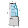 Combisteel Koelvitrine noah schuifdeuren 1.5