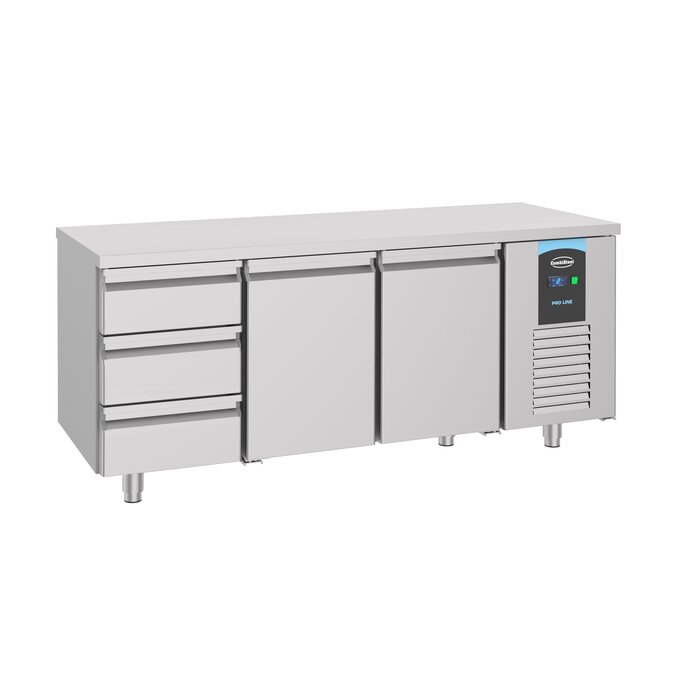 Combisteel 700 koelwerkbank 2 deuren 3 laden energy line