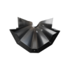 Combisteel Vrieskist koppelstuk zwart 2125 tbv 7072.0110