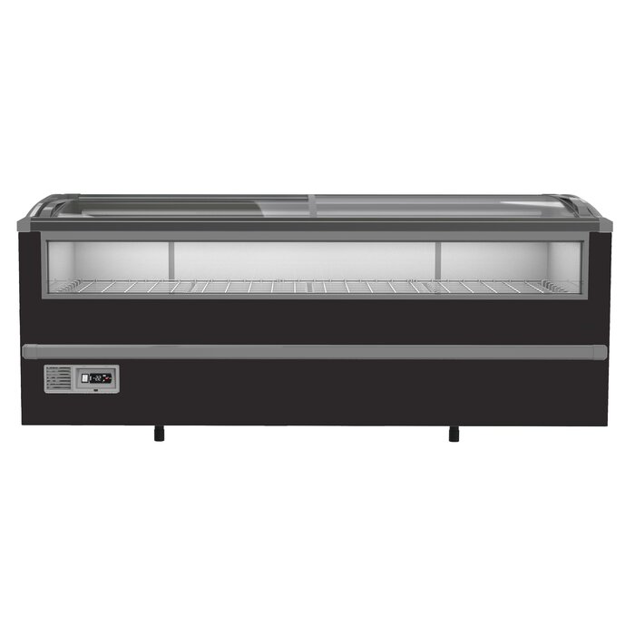 Combisteel Supermarkt vrieskist zwart 2125 handmatige ontdooiing – art. 7072.0030