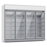 KOELKAST 4 GLASDEUREN INS-2060R *TRANSPORT OP AANVRAAG* **Let op, er is sprake van een hogere inschakelstroom waardoor een automaat met C karakteristiek noodzakelijk is.**