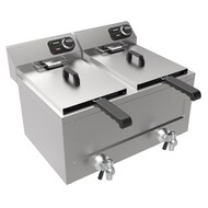 Friteuse tafel 2x8l 2x3kw