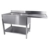 Combisteel 700 spoeltafel bodem met uitsp. vaatwasser demontabel 2 links 1600