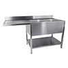 Combisteel 700 spoeltafel bodem met uitsp. vaatwasser demontabel 2 rechts 1600