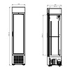 Combisteel Drankenkoelkast 1 glasdeur zwart 232l *transport op aanvraag*