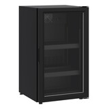Glasdeur koelkast tafelmodel 136l zwart