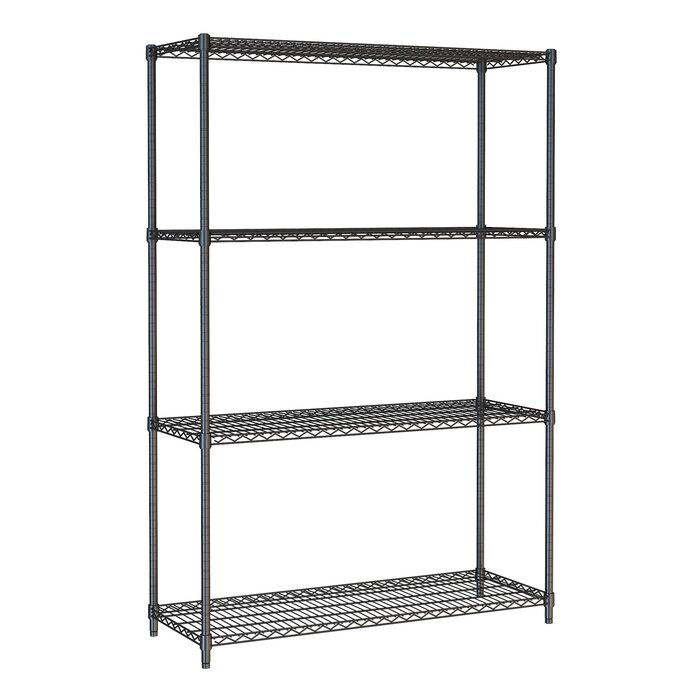 Combisteel Stelling 4 levels 1200 zwart demontabel