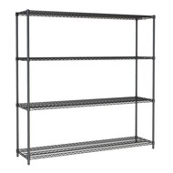 Stelling 4 levels 1800 zwart demontabel