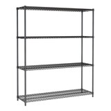 Stelling 4 levels 1500 zwart demontabel