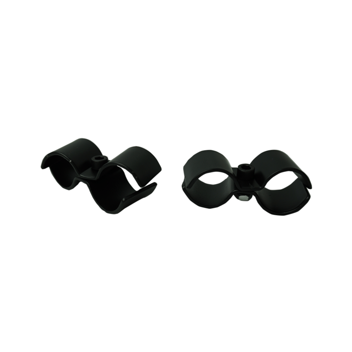 Combisteel Set van 2 koppelbeugels zwart tbv 7530.0025-0030-0035-0040