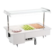 Drop-in bain-marie met bowls 2/1