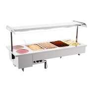 Drop-in bain-marie met bowls 4/1