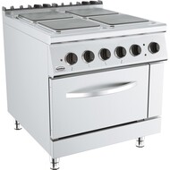 Base 900 kooktafel elektrisch 4 pl. elektrisch oven