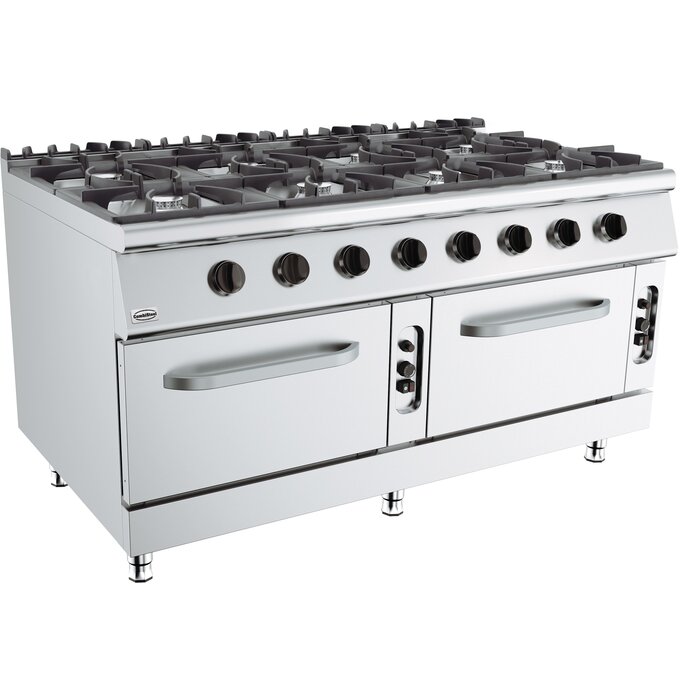 Combisteel Base 900 gasfornuis 8 branders. met gasoven