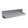 Combisteel RVS wasbak 3 kranen 1800mm inclusief afvoerplug en spatscherm, exclusief kranen