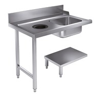 Aanvoertafel bodemschap met afvalgat 1200 links tbv 7280.0045-0046