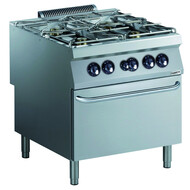 Pro 900 gas fornuis 4 branders. met gasoven