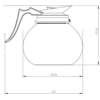 Combisteel Glazen koffiekan 1.8l
