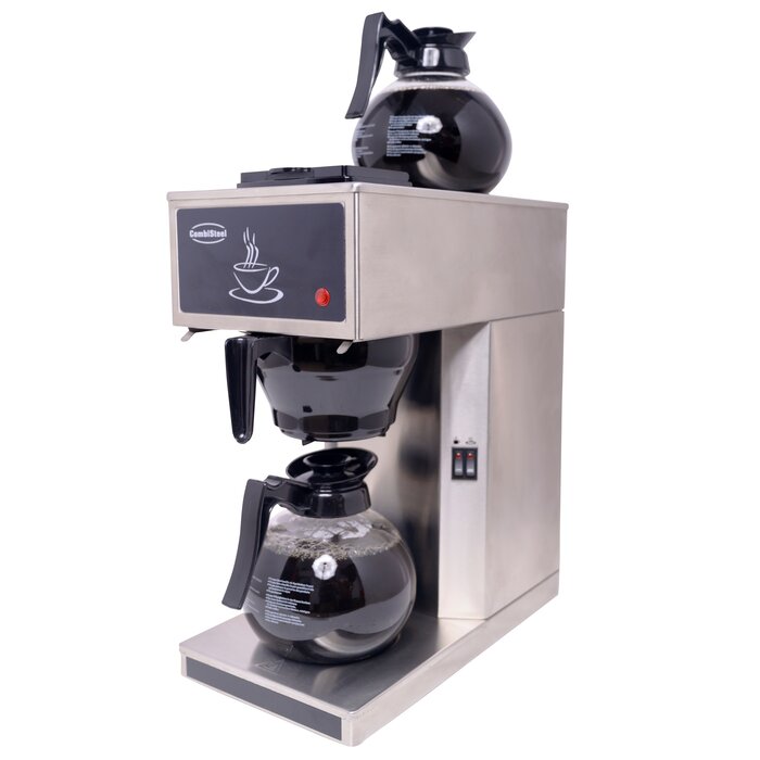 Combisteel Koffiemachine incl. 2 glazen koffiekannen 1.8l