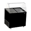 Combisteel Schepijsvitrine corsica zwart 6x5 ltr