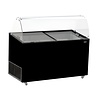 Combisteel Schepijsvitrine tenerife zwart 10x5 ltr