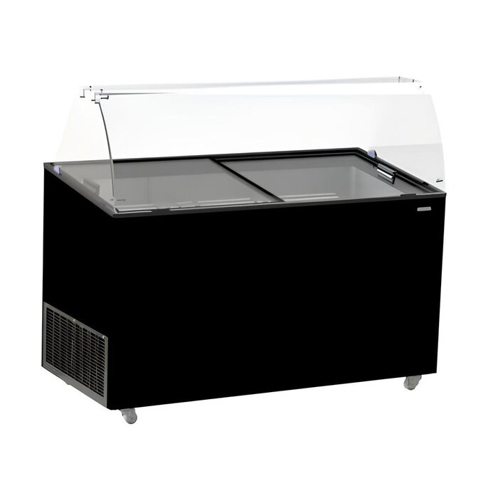 Combisteel Schepijsvitrine tenerife zwart 10x5 ltr