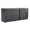Combisteel Barkoeler zwart 6 laden